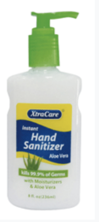 Hand Sanitizer Lotion w/ Pump - Aloe Vera