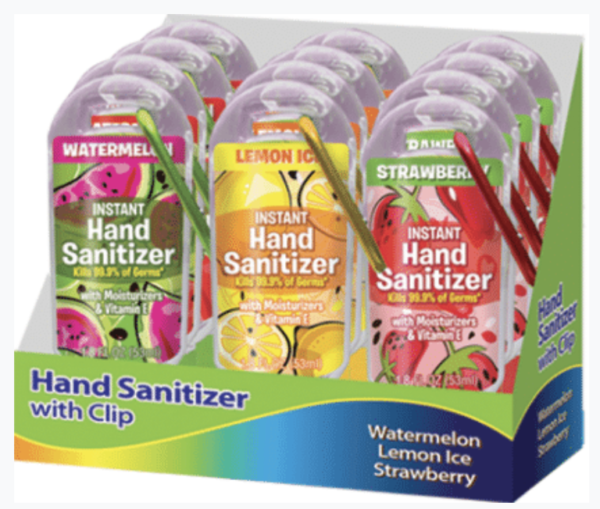 Hand Sanitizer w/Clip PDQ