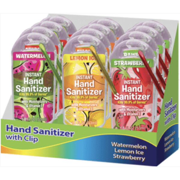 Hand Sanitizer w/Clip PDQ