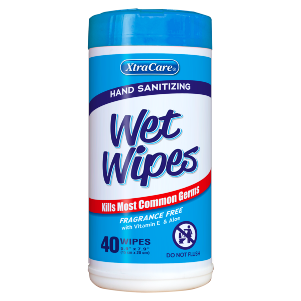 40 Ct Wet Wipes Canister